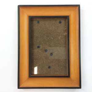 Concave Wood Frame with Thin Black Border